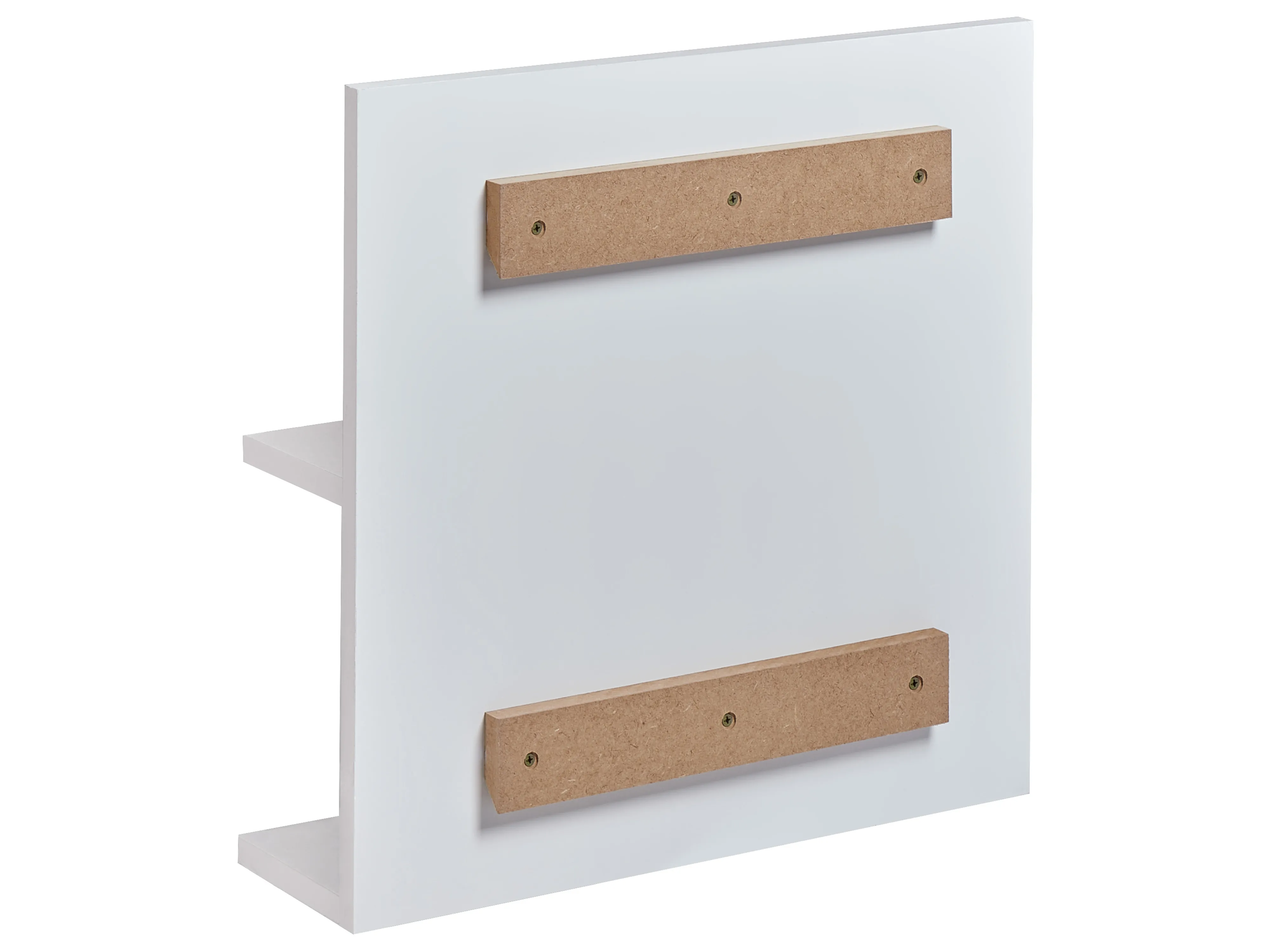 Wandspiegel met plank PELOTAS 45 cm 45 cm Wit