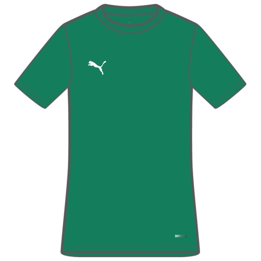 PUMA Maillot teamRISE - Vert/Blanc Enfant