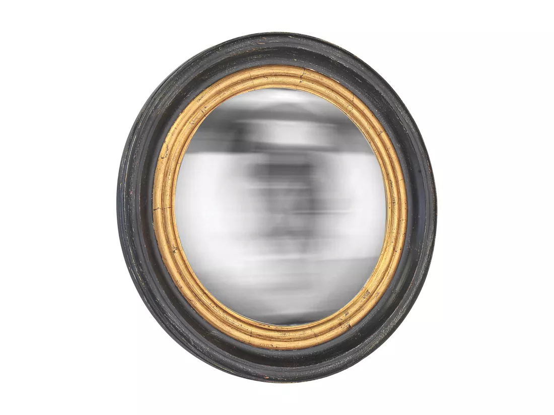 Miroir rond convexe 50cm int et 64cm ext