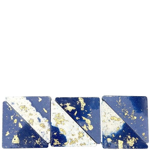 Coffret bombes de bain triangles - Vanille épicée - 6 x 60 g