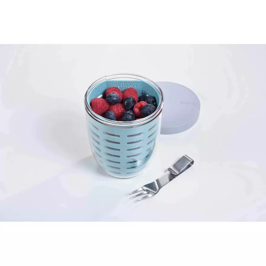 Mepal Lunchpot, Fruitpot und Snackpot Ellipse 3er Set blau
