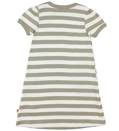 Katvig Kleid - Sand/Elfenbein gestreift