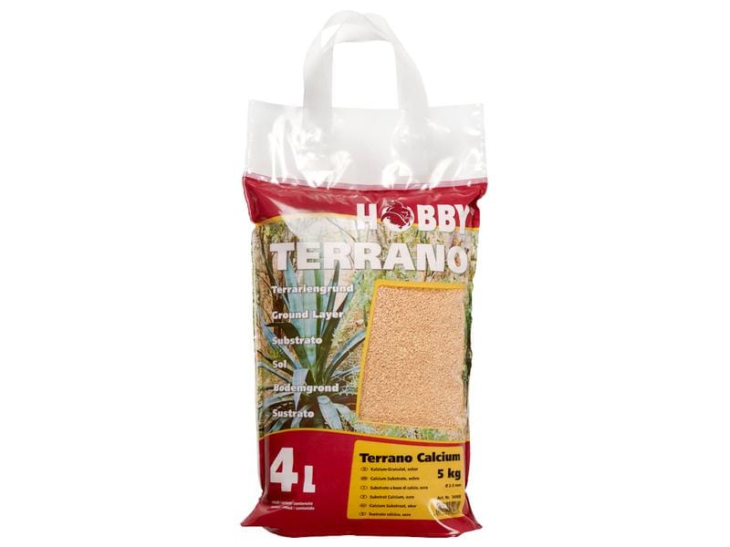 Hobby Terraristik Bodensubstrat Terrano Kalzium, Natur, Ø 2 Natürliches Terrariensubstrat