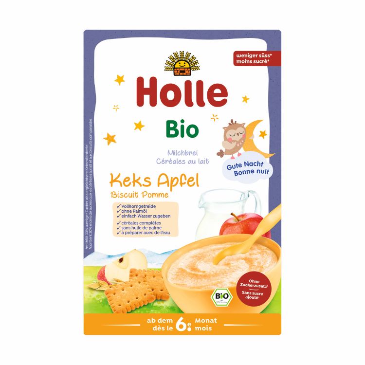 HOLLE Milchbrei<br>250 g, Keks Apfel Bio