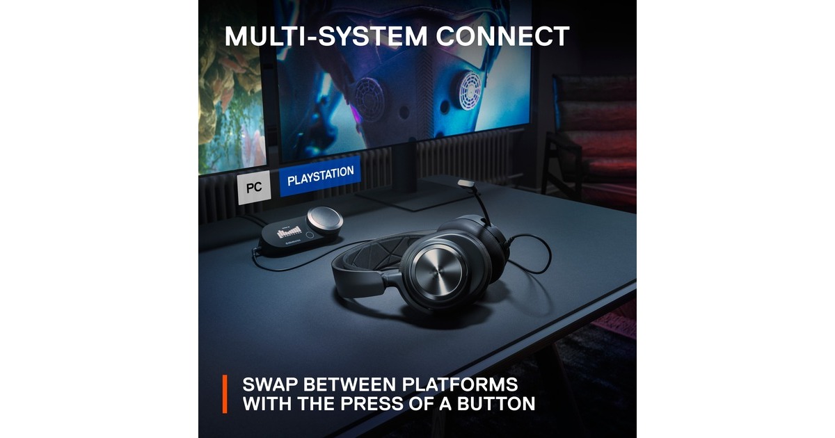 SteelSeriesArctis Nova Pro over-ear gaming headset  (Zwart, Pc, PlayStation 4, PlayStation 5, Nintendo Switch)
