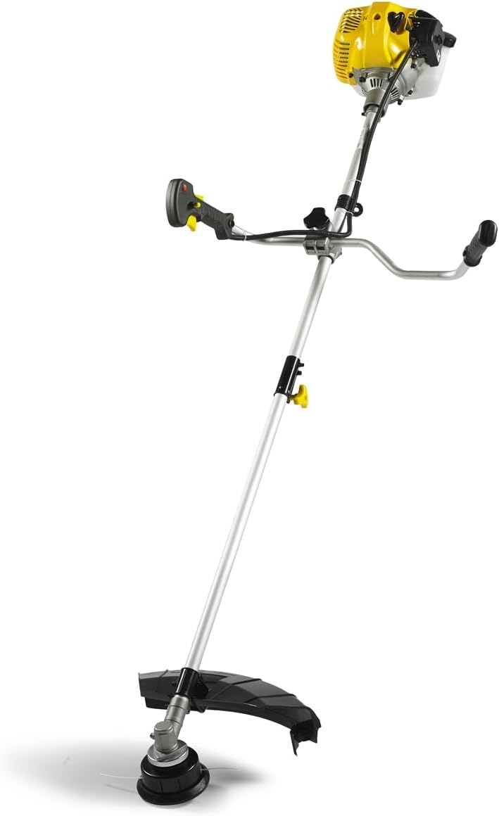 TEXAS Rasentrimmer Benzin BCU33S 2in1 Freischneider Motorsense Sense | 2-Takt | 1,4 PS | 33 CCM | 3 Zahn Messer | Fadenspule | Schultergurt
