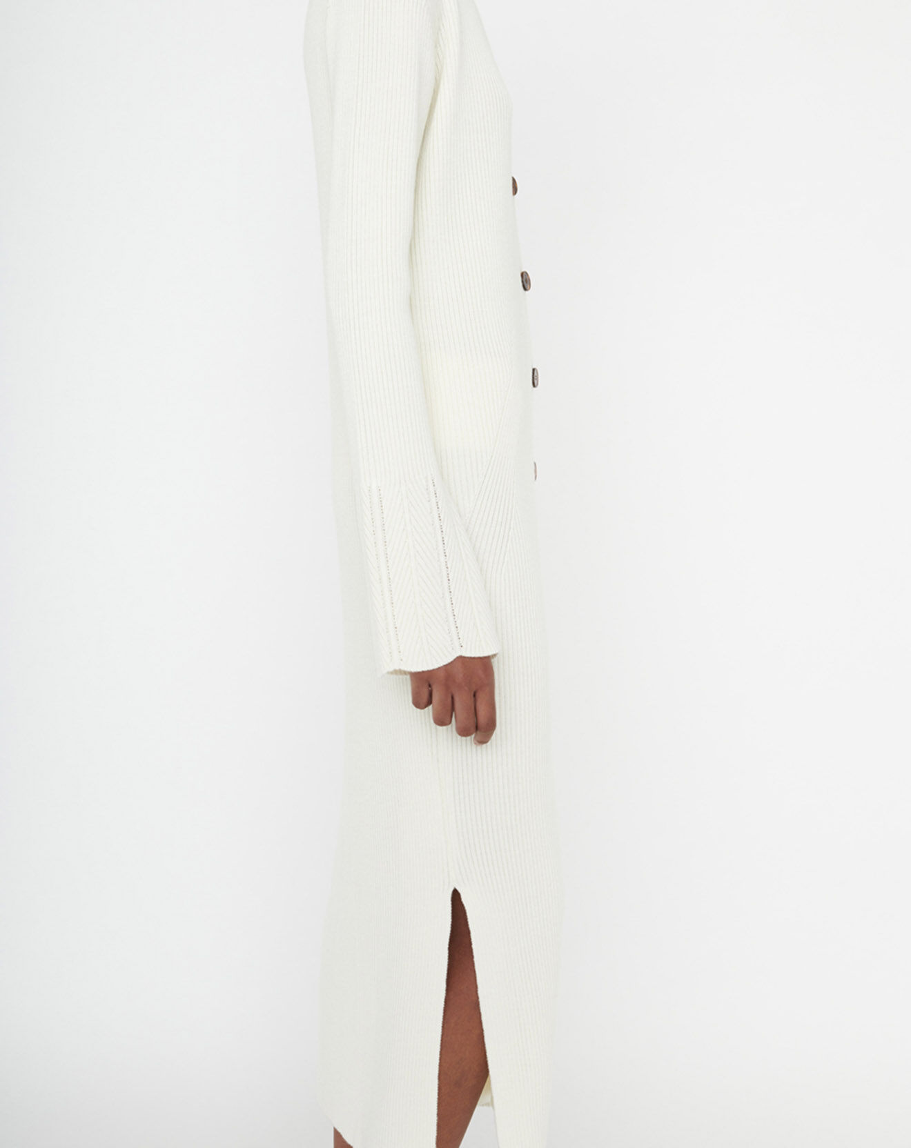 Zapa Robe/Gilet en Laine mélangée Gryme écru