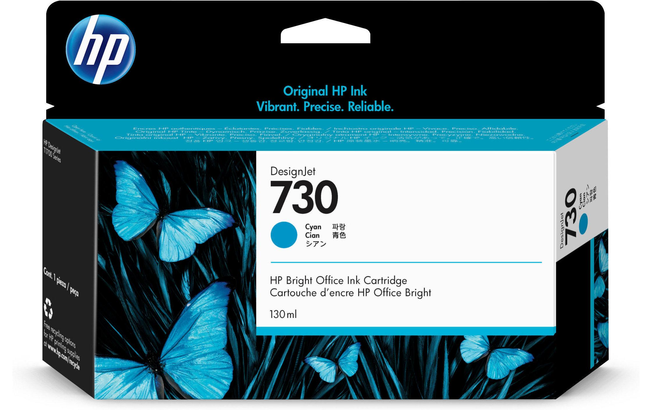 Tinte Nr. 730 (P2V62A) CyanDruckerpatrone