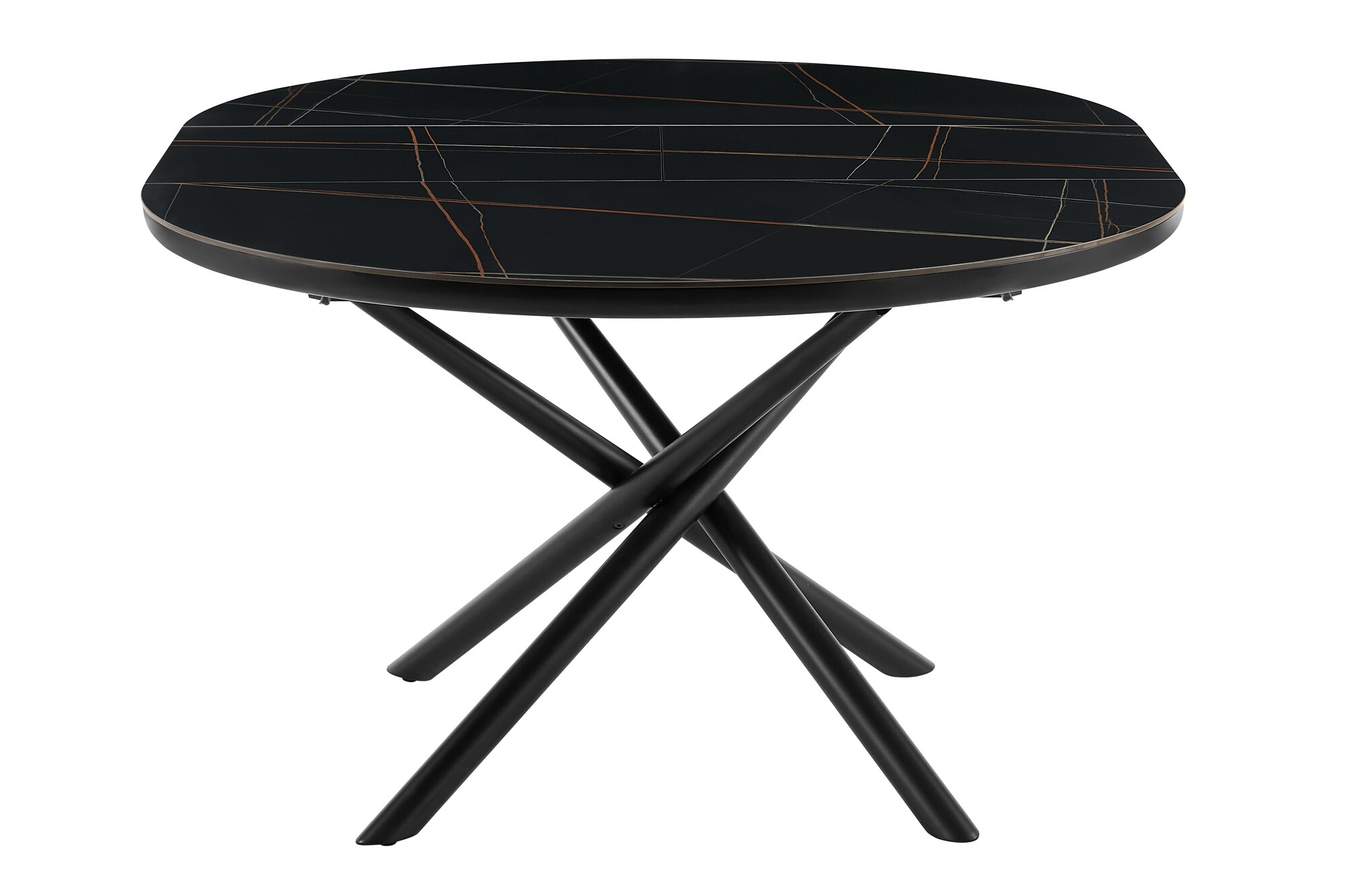 Esstisch Ø120 cm Schwarz Esszimmertisch Küchentisch Tisch Holztisch