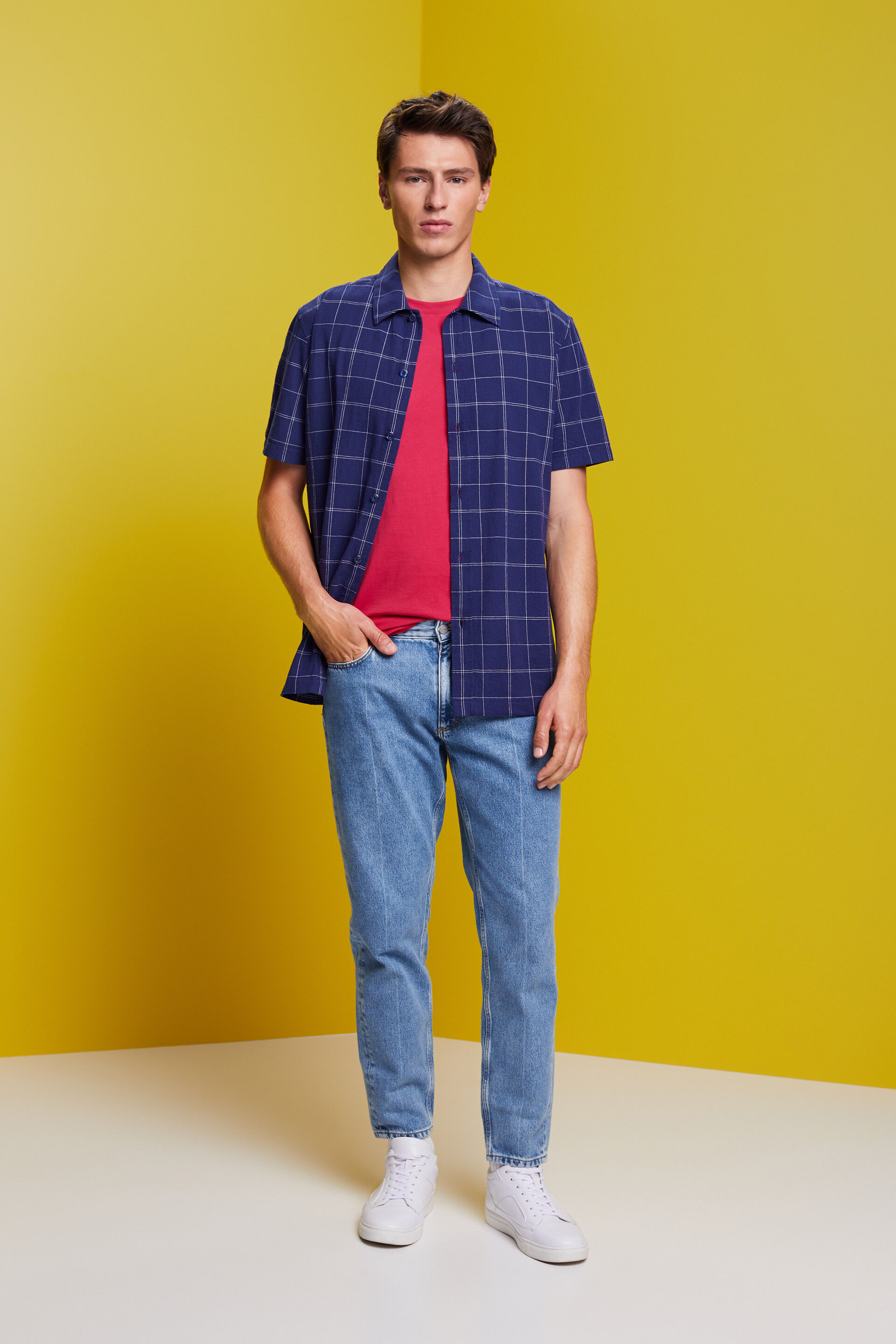 Chemise à manches courtes 100% coton