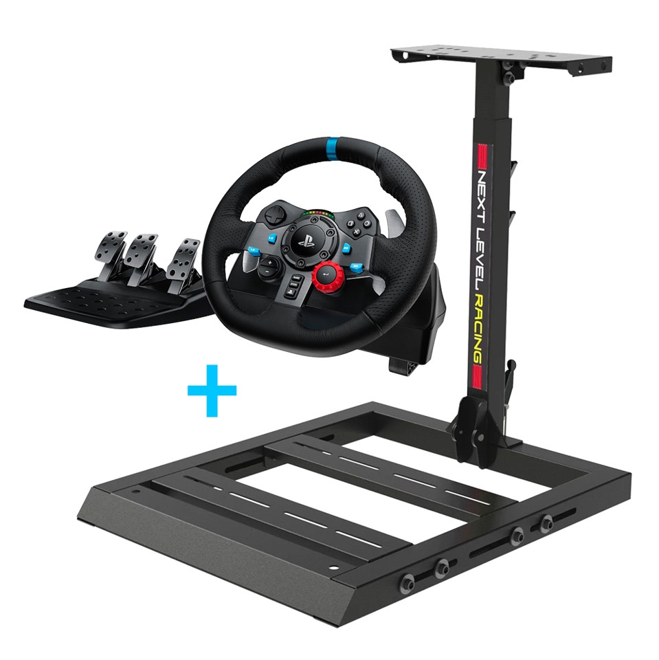 Logitech G29 Driving Force Racing Wheel & Next Level Raching Wheel Stand - Bundle