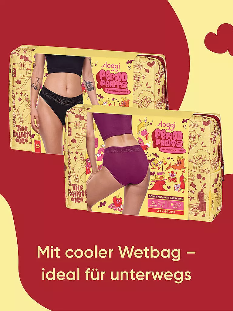 SLOGGI Periodenslip 2-er Pkg. wine beere