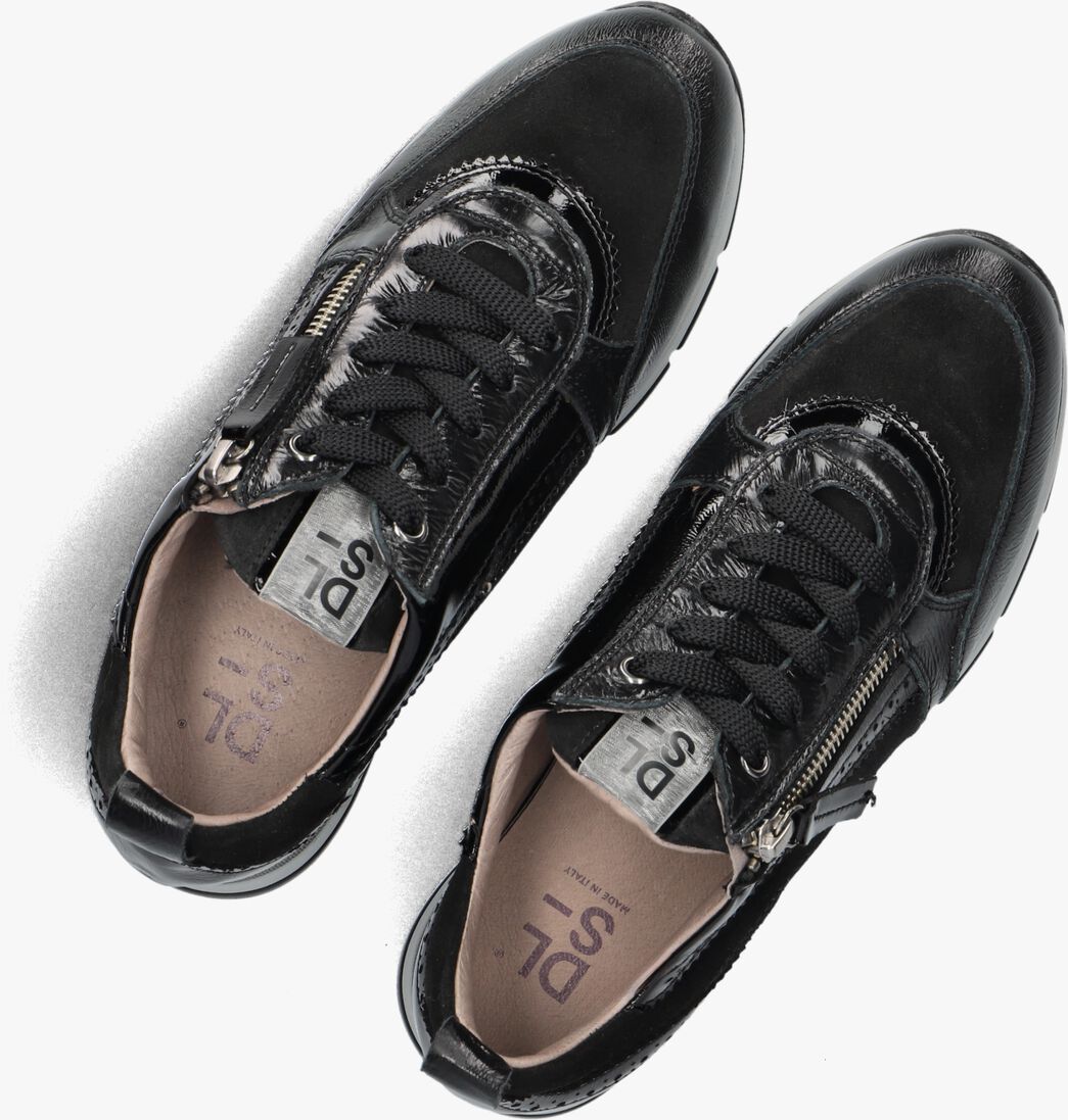 zwarte dl sport lage sneakers 6719