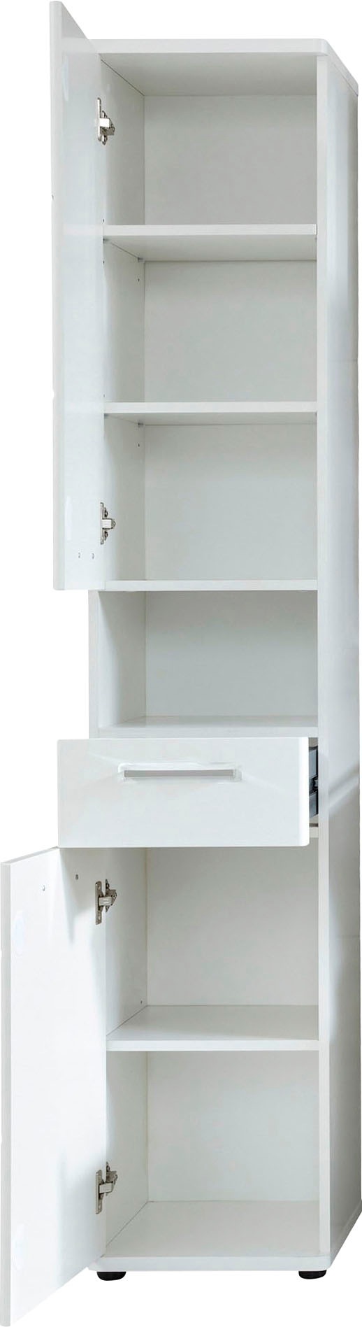 welltime Hochschrank »Mora« Hochschrank mit 2 Türen, 1 Schublade - (B/T/H) 37/34/189 cm