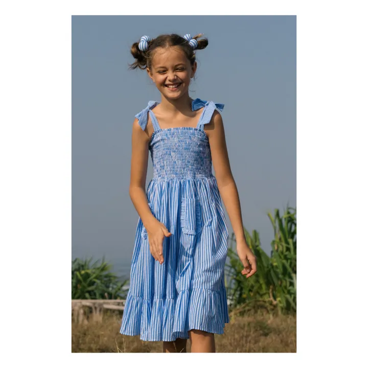 Kidsagogo Robe Eliza Rayée | Bleu