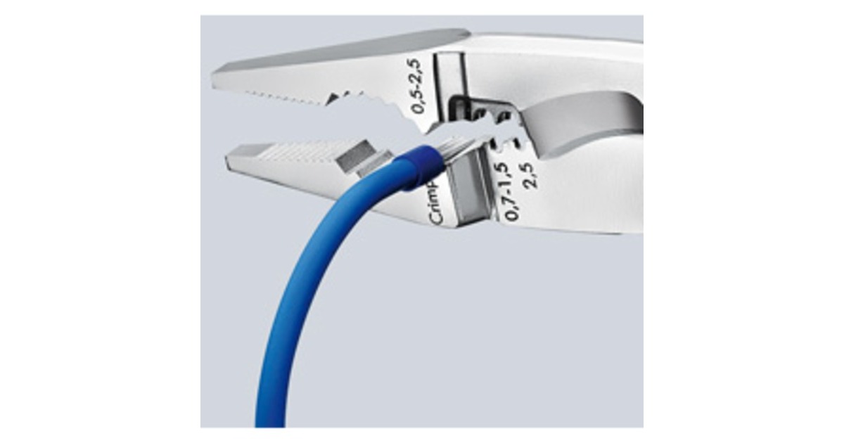KNIPEXElektronica-installatietang 13 92 200   (Rood/blauw)