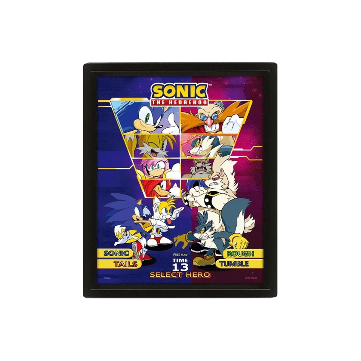 Pan Vision Sonic the Hedgehog 3D-plakat (Fighter)