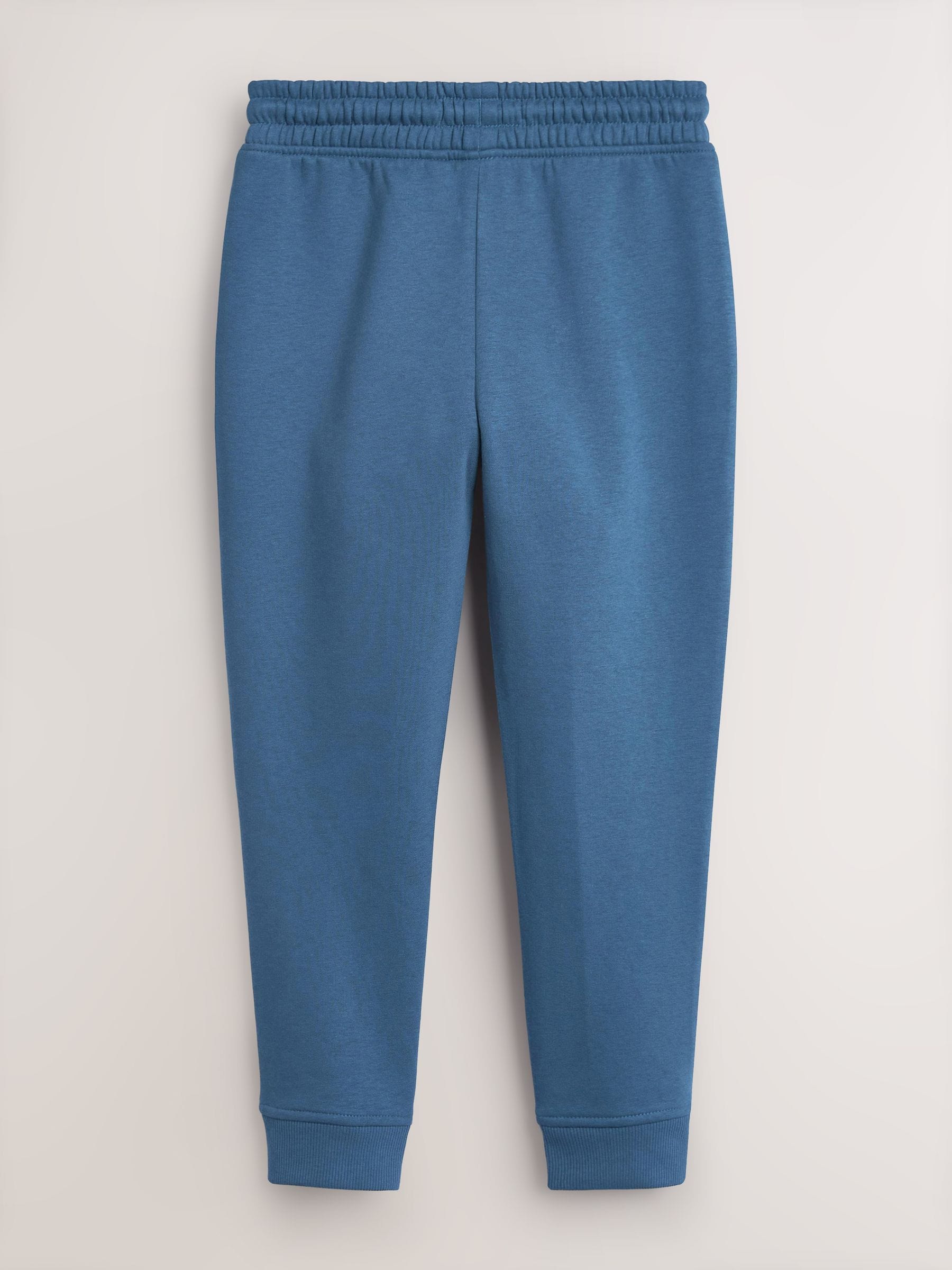 Blauw/grijs/zwart - Basic joggingbroeken, set van 5 (3-16jaar)