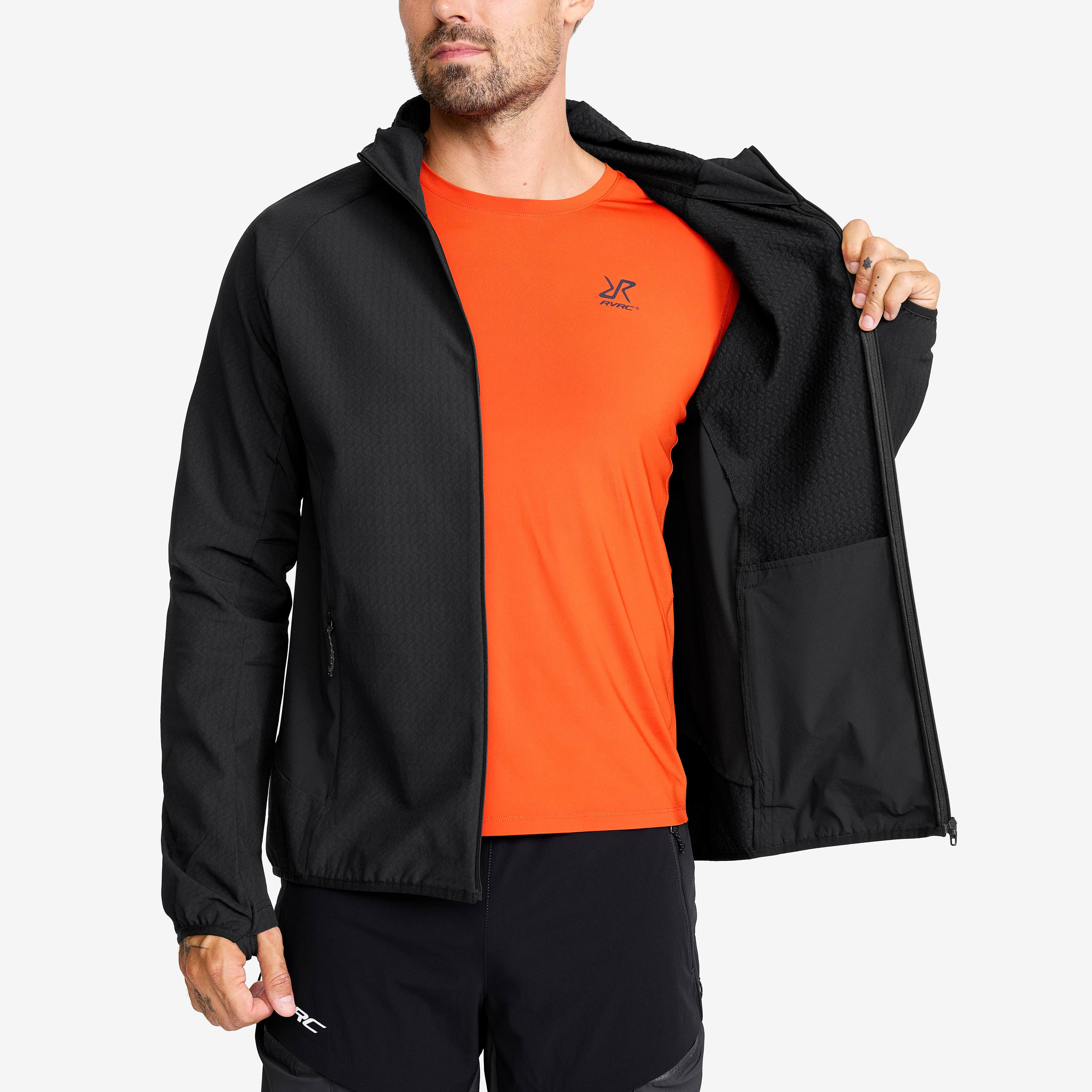 Distance Pro Wind Jacket Herre Black