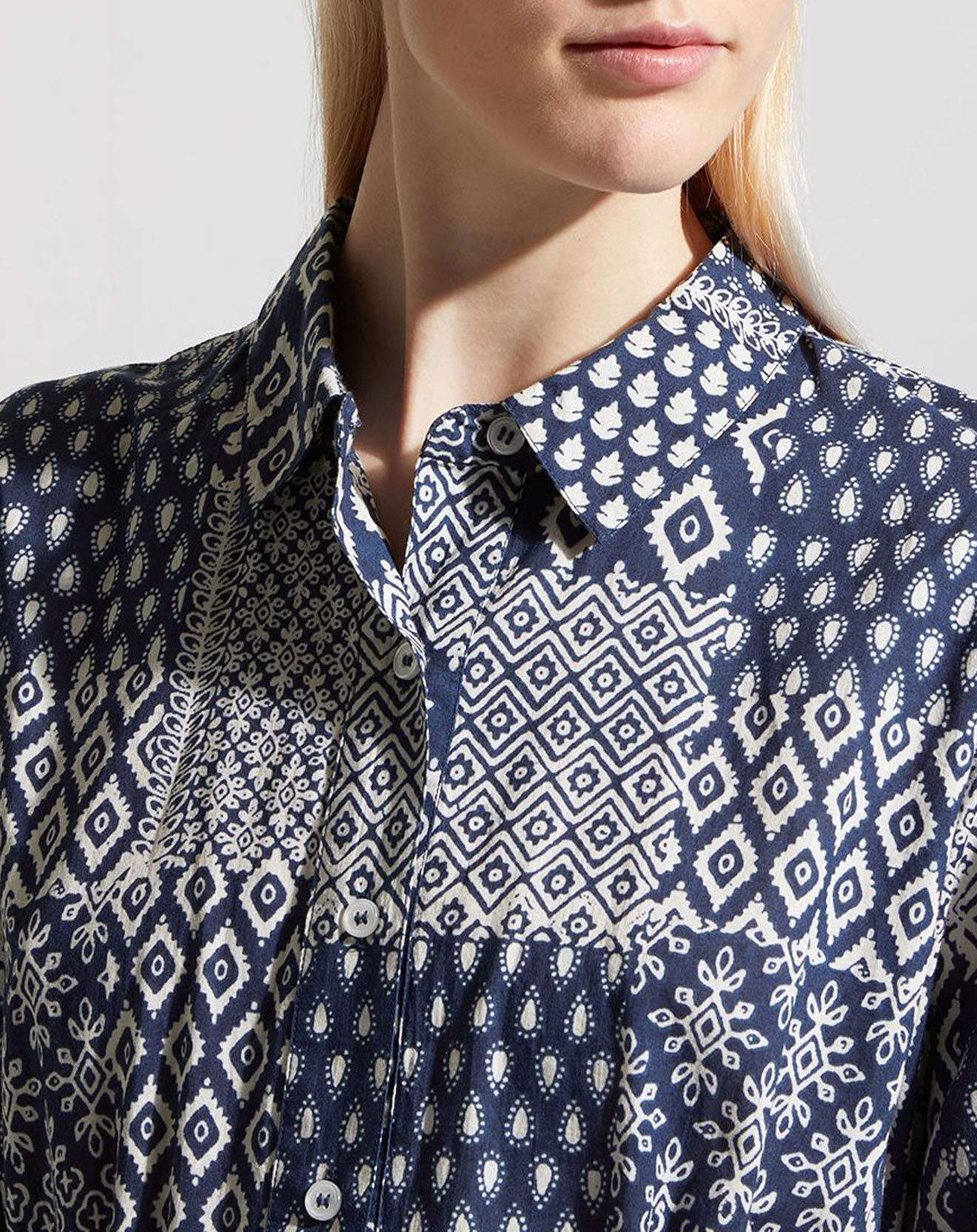 Jodhpur Robe Ramelia indigo/blanc