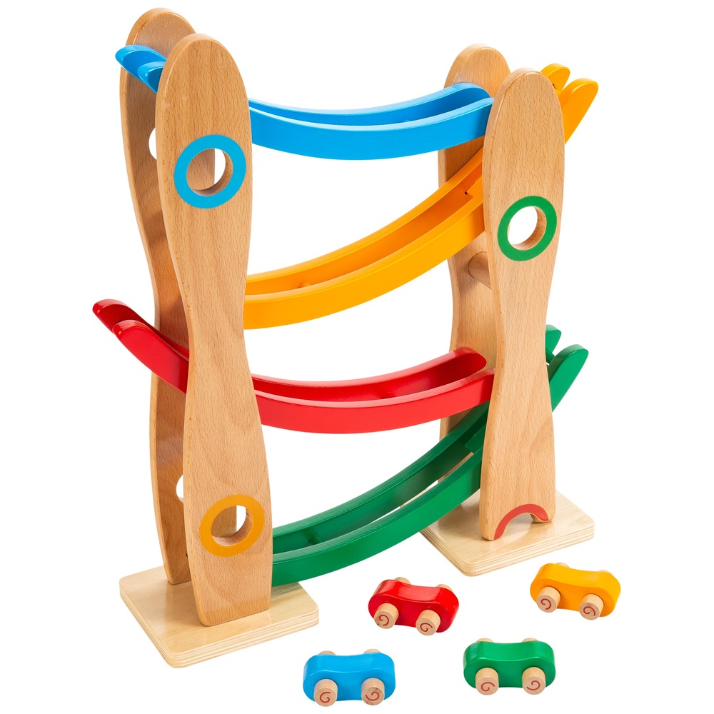 Eichhörnchen-Spielzeug-Holzauto-Rolle