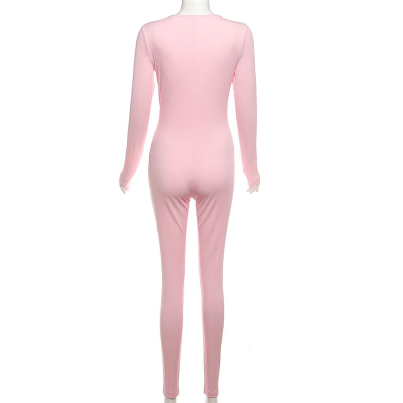 Oonnukal - Lange mouwen Henley jumpsuit