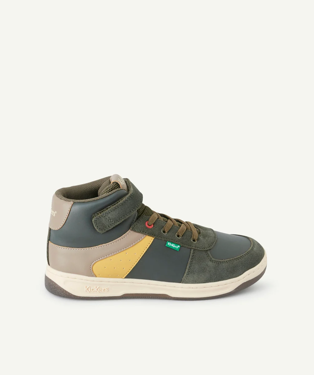KICKERSCHAUSSURES KICKALIEN GARCON KAKI JAUNE TAUPE