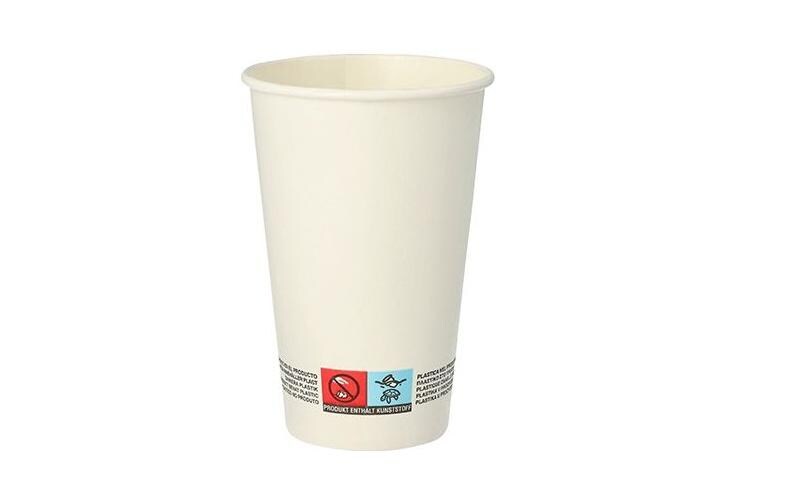 Einwegbecher Pure 300 ml, 50 Stück, WeissPraktischer Trinkbecher für alle Feierlichkeiten