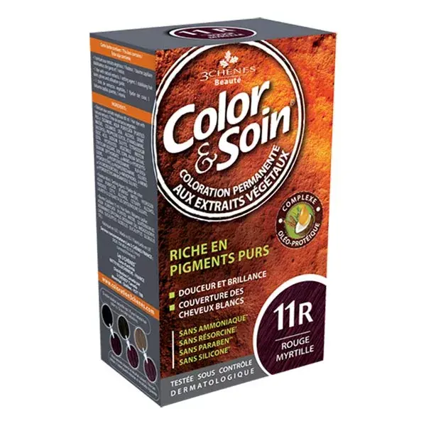 Les 3 Chênes Color & Soin Coloração Permanente Nº 11R Vermelho Mirtilo