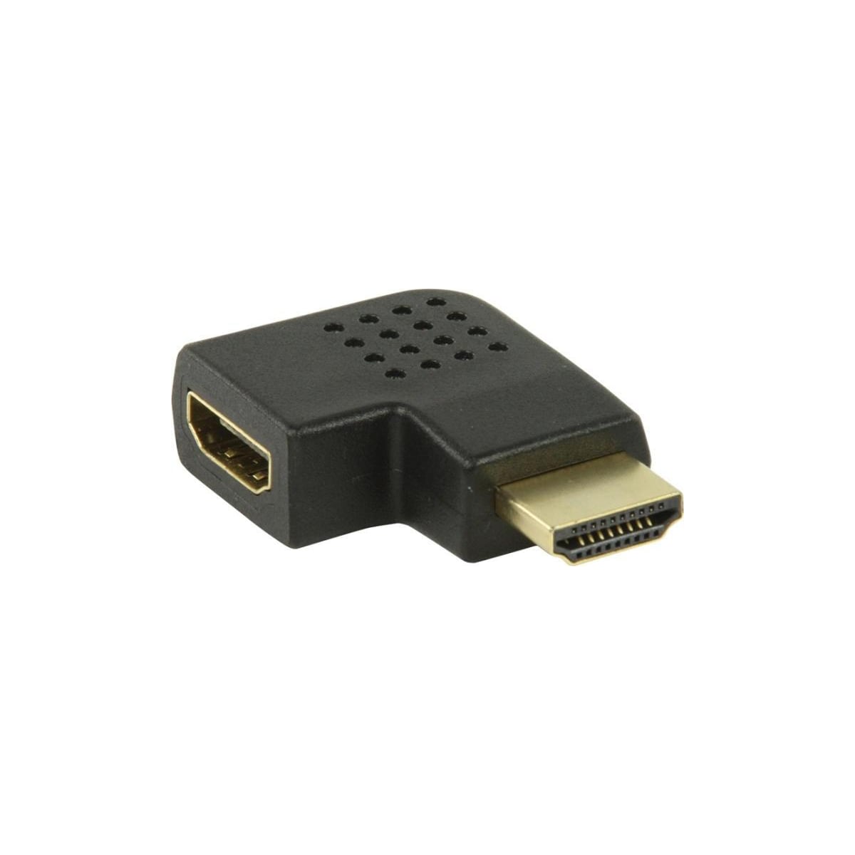 Rettvinklet HDMI-adapter, svart