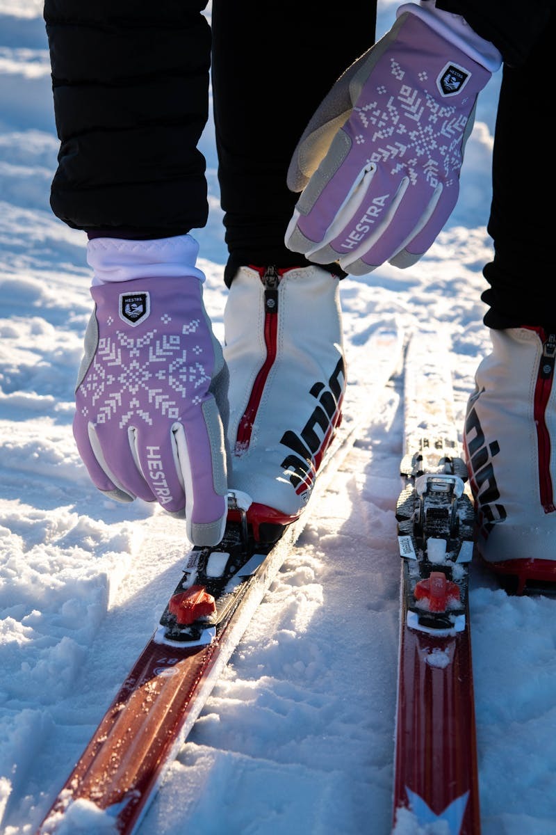 XC Primaloft Gloves Dame Syringa Print