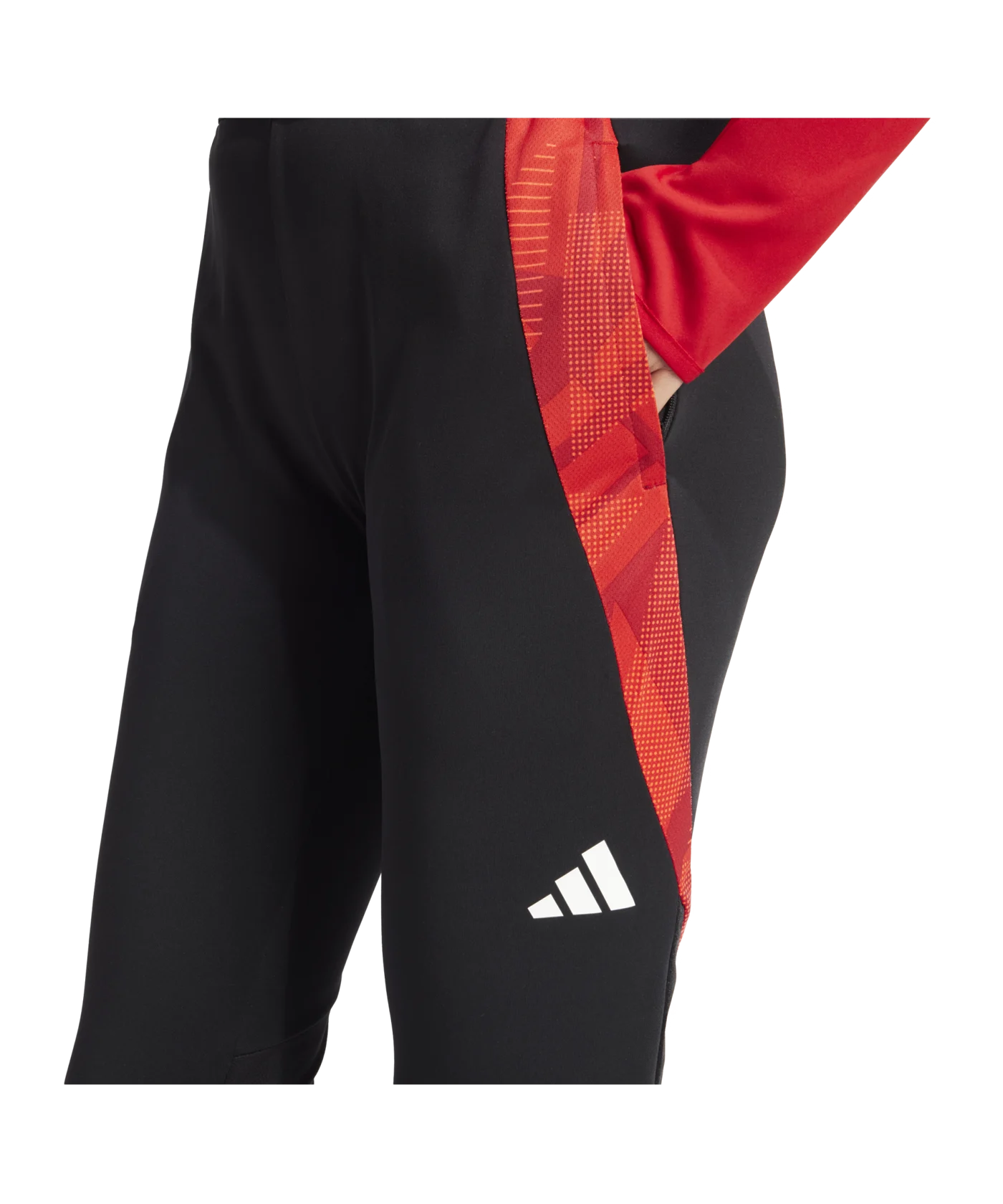 adidas Tiro 24 Competition Trainingshose Damen Schwarz Rot