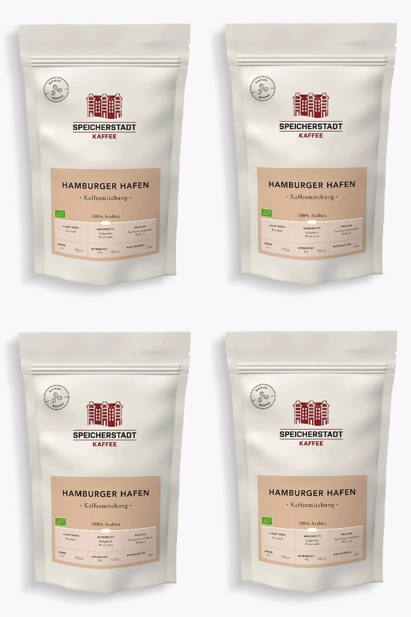 Speicherstadt Hamburger Hafen Kaffeemischung Bio Vorteilspaket 2kg