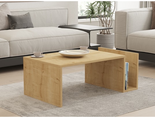 CONCEPT1 - Table basse Mémo chene saphir 86,8 x 50 x h32,4cm