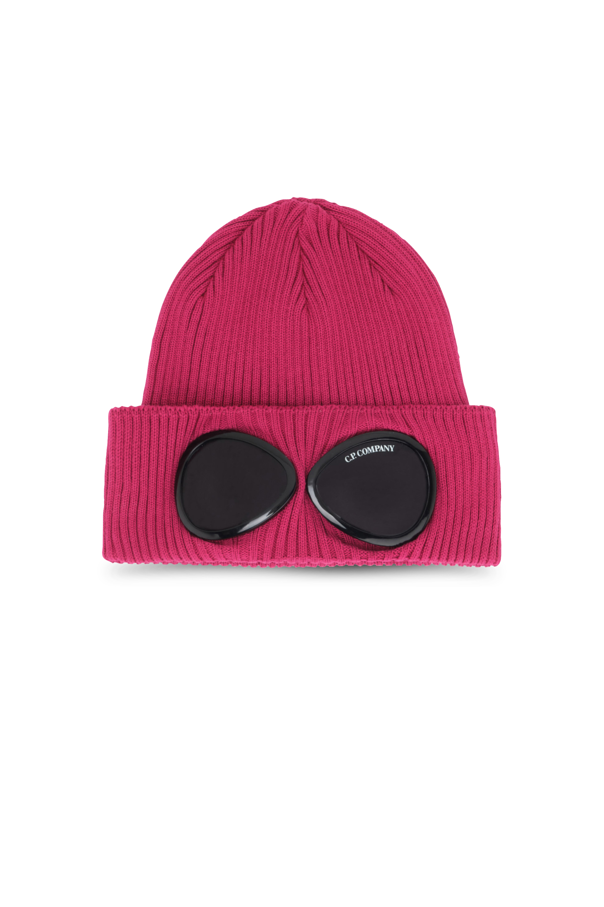 C.P. COMPANY Bonnet  COTTON GOGGLE BEANIE Rouge