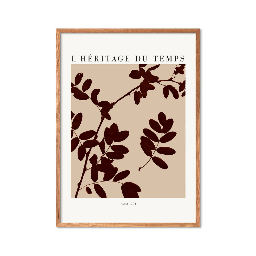 Poster & Frame  Lheritage du temps Avril plakat, brun - 29,7x42 (A3)