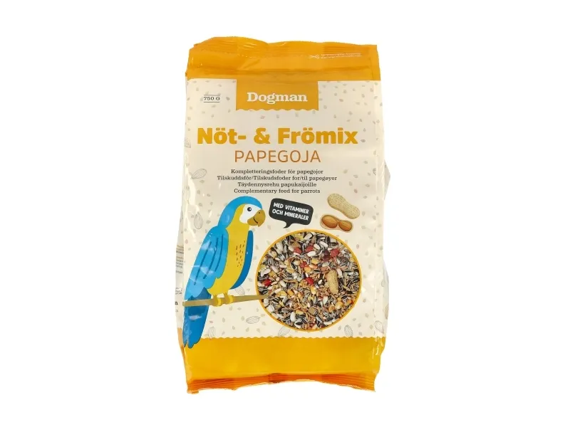 Nødder og frøblanding papegøje 750g