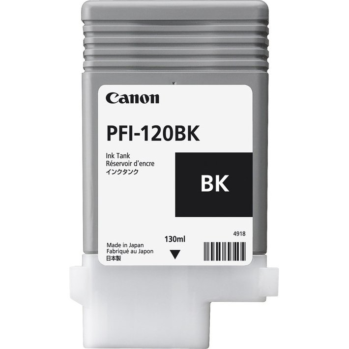 Canon PFI-120BK cartouche noir pour imprimante jet d'encre à réservoir d'encre