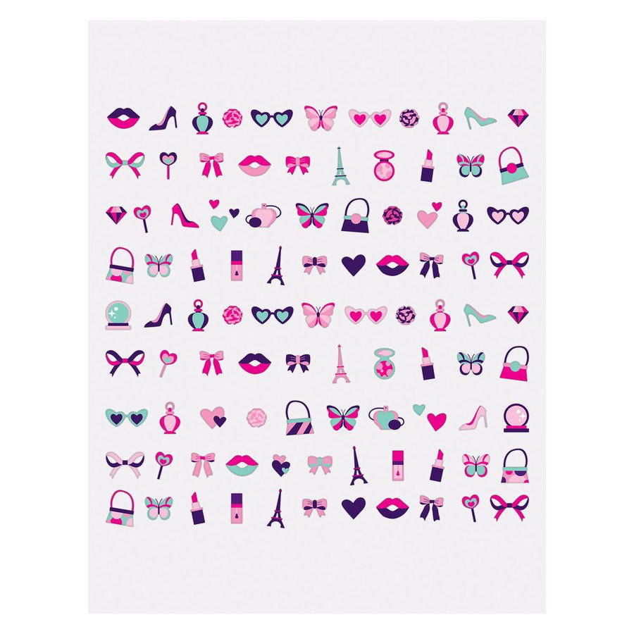 Le Mini Macaron Mini Nail Stickers Baby Doll