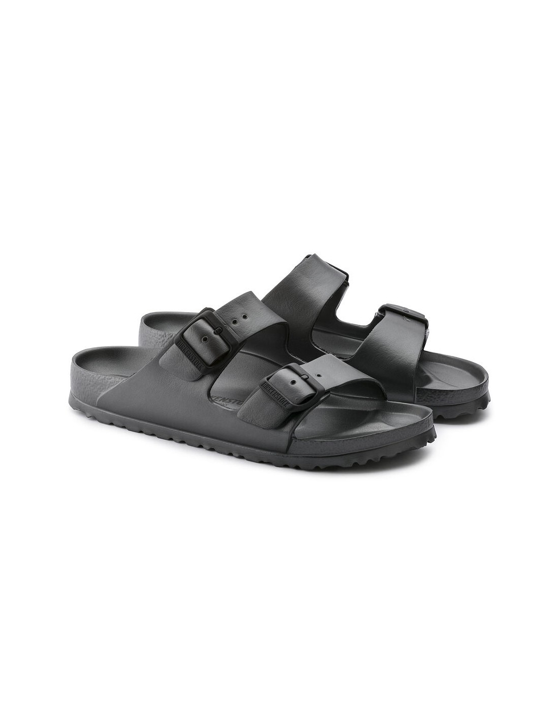 birkenstock Mules Femme Arizona eva caoutchouc metallic anthracite