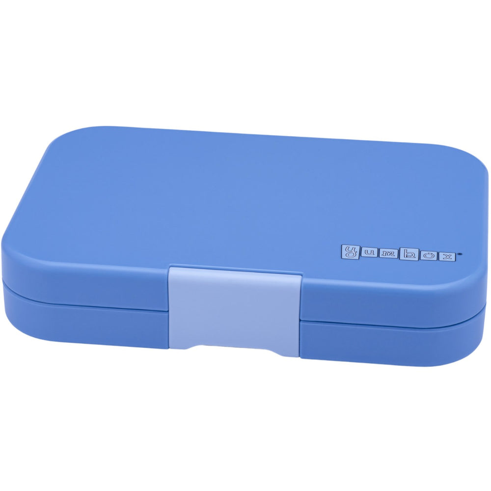 Køb Yumbox Hazy Blue / Panther Tray Leakproof Tapas XL 4 Bento Madkasse