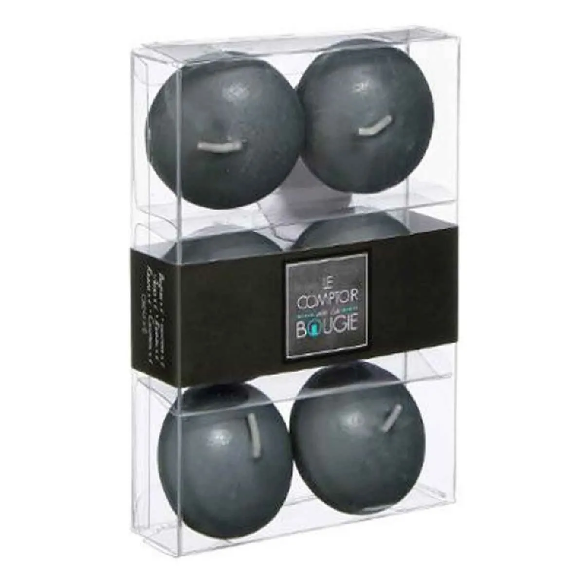 lot de 6 Bougies Flottantes Basic Gris
