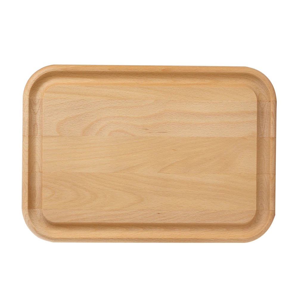 Planche rectangle avec rigole 37x25 cm en hêtre T&G Woodware