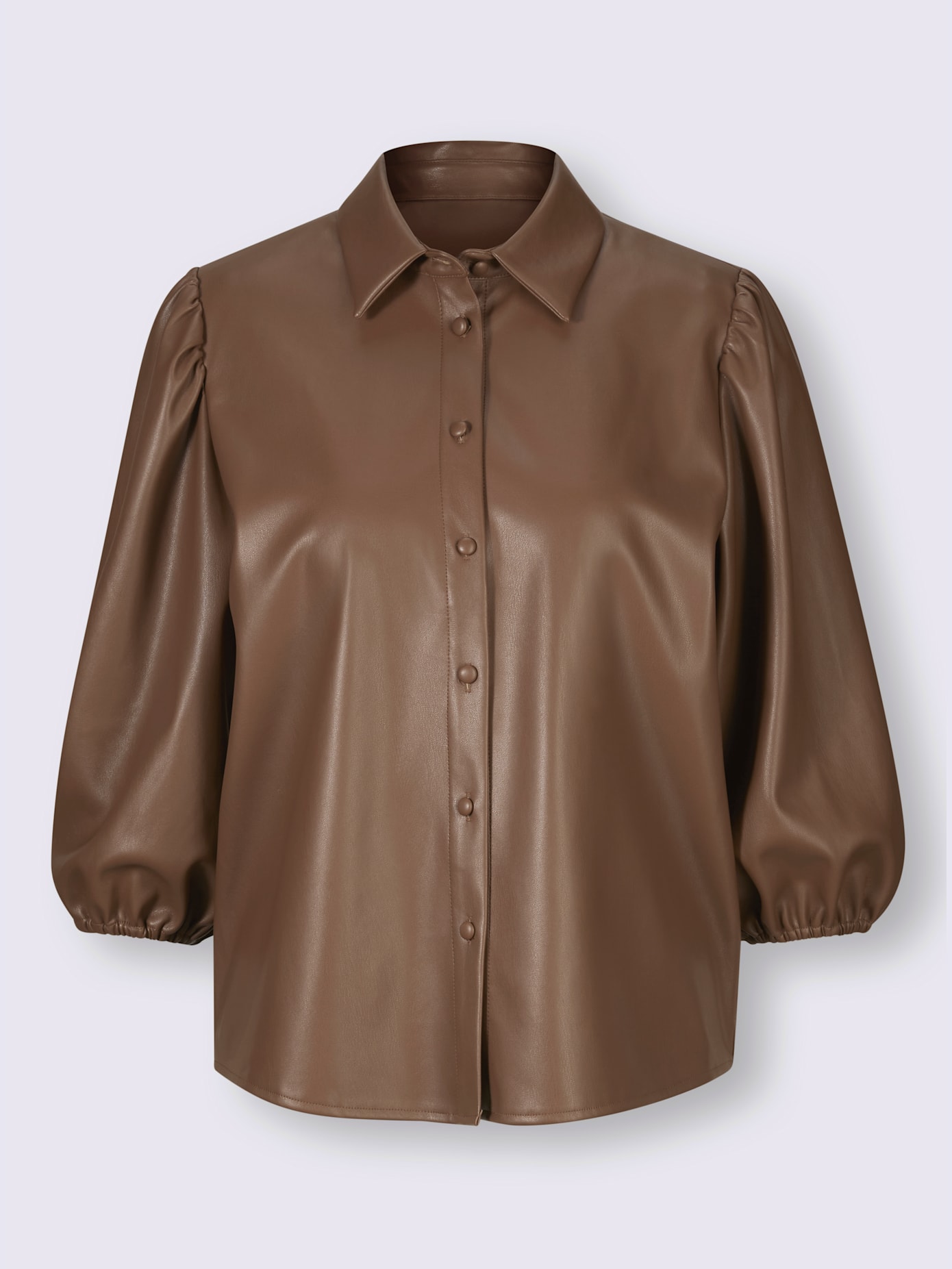 Chemisier synthétique imitation cuir souple