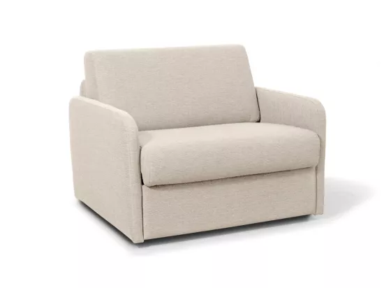 Fauteuil couchage rapide Dan 70x190 en tissu