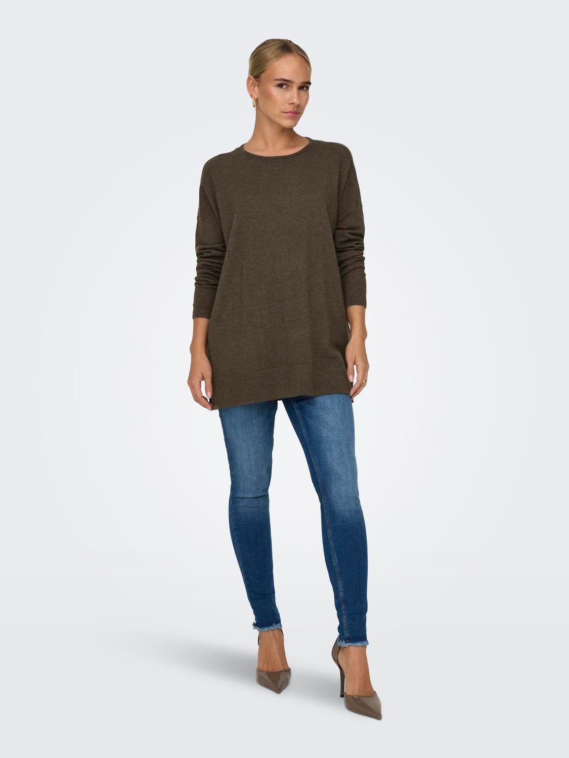 ONLIBI Strickpullover Chestnut