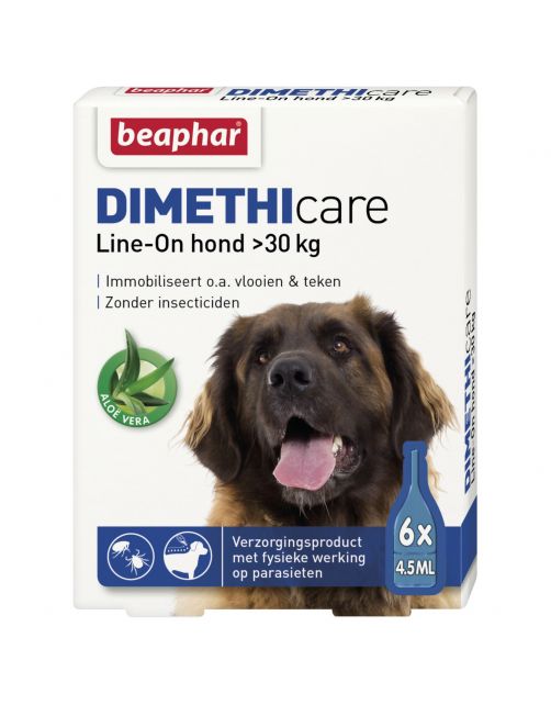 Beaphar Dimethicare Line-On Hond - Anti vlooien en tekenmiddel