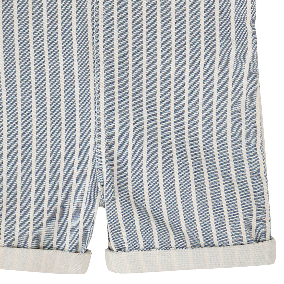 Topomini Pure Collection Baby Latzhose mit Bio-Baumwolle blau / weiss