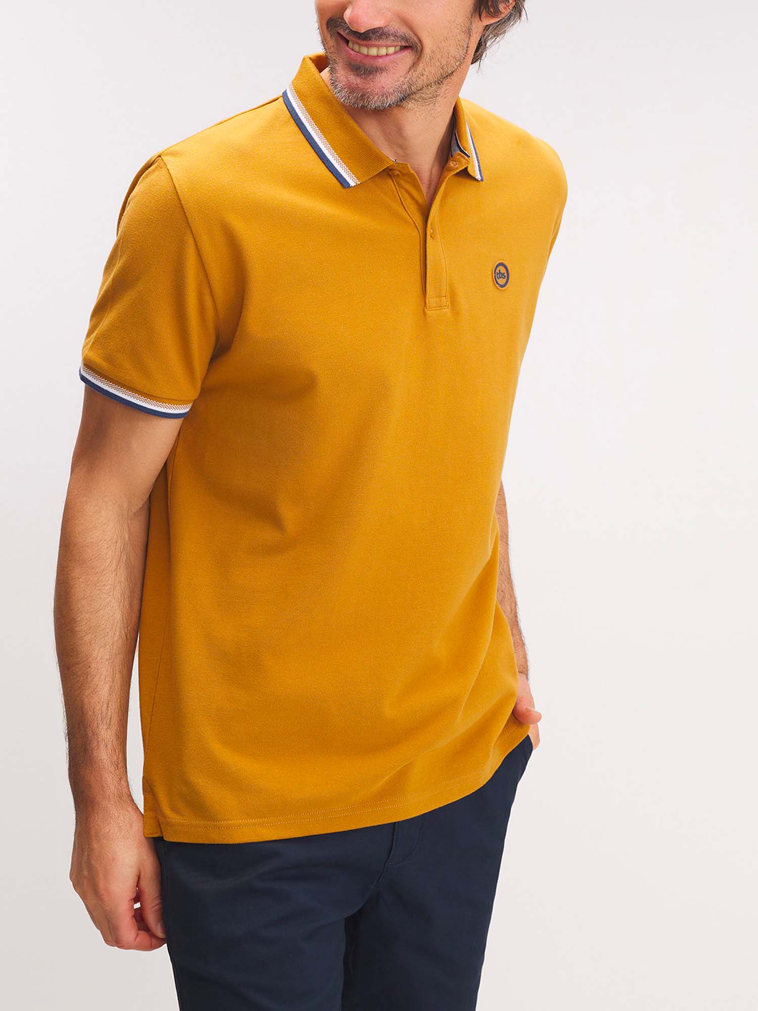 Polo Homme Coton Biologique Jaune