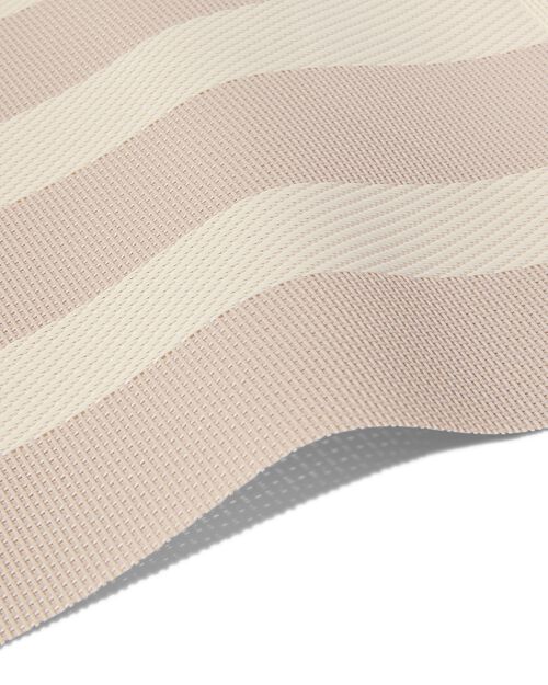 2 sets de table en plastique tissé 35x45 beige à rayures